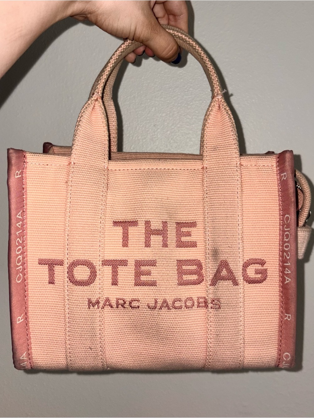 Marc Jacobs Small Pink Jacquard Tote Bag